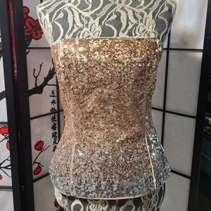 White House Black Market sequin top